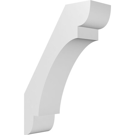 Ekena Millwork 3-in. W x 8-in. D x 12-in. H Olympic Architectural Grade PVC Knee Brace BRCP03X08X12OLY